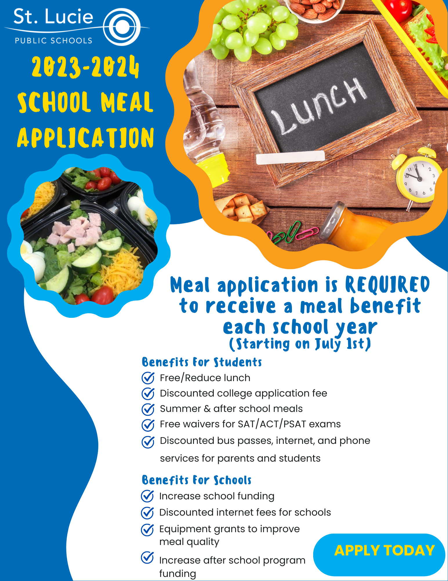 School Meal Application